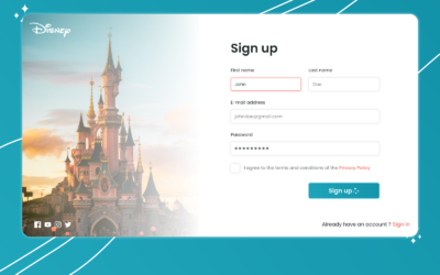 Sign Up page – Daily UI 001