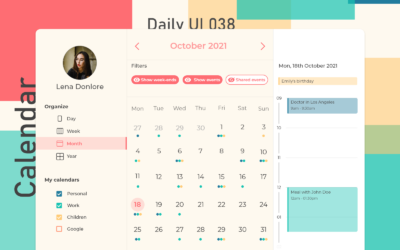 Calendrier – Daily UI 038