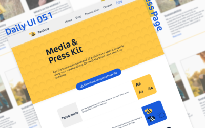 Press page – Daily UI 051